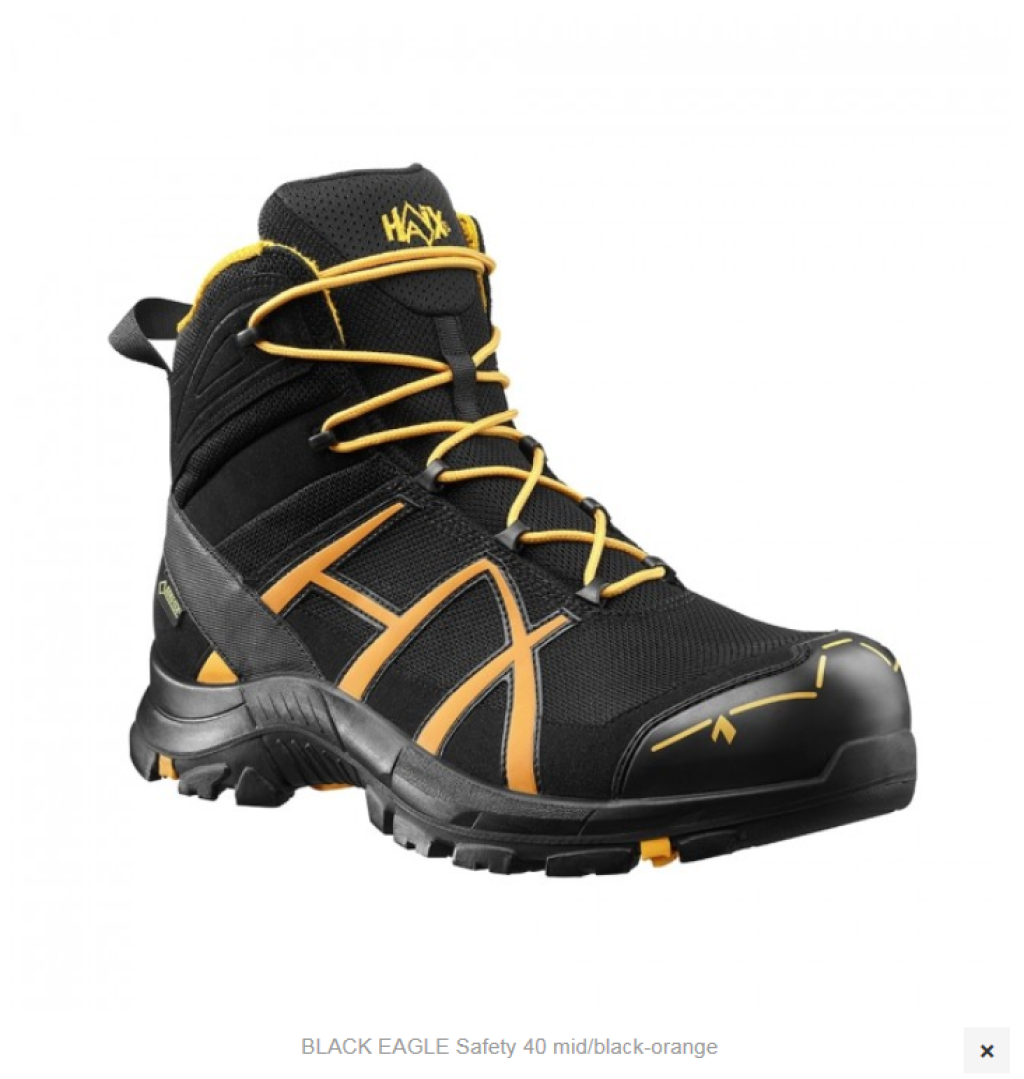 Haix BLACK EAGLE Safety 40 mid/black-orange UK 4